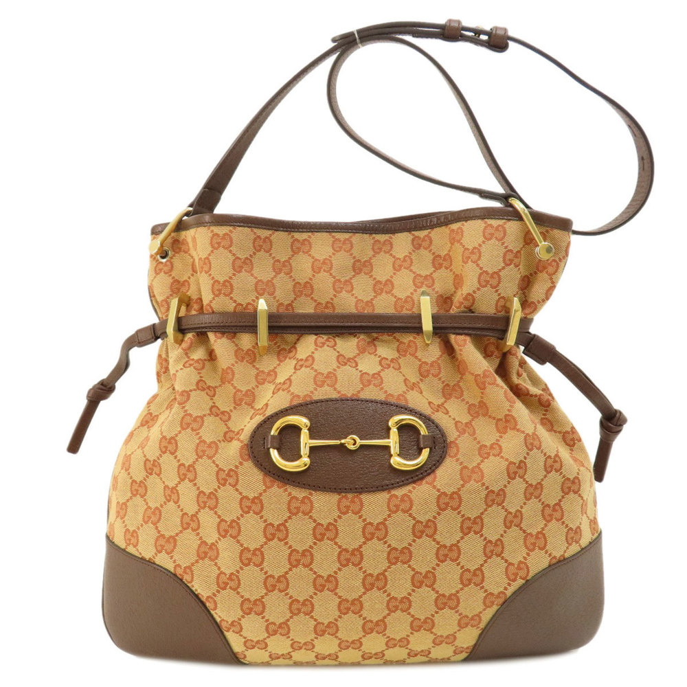 Gucci 602089 Horsebit GG Shoulder Bag Canvas Women's GUCCI - Picture 11 of 11